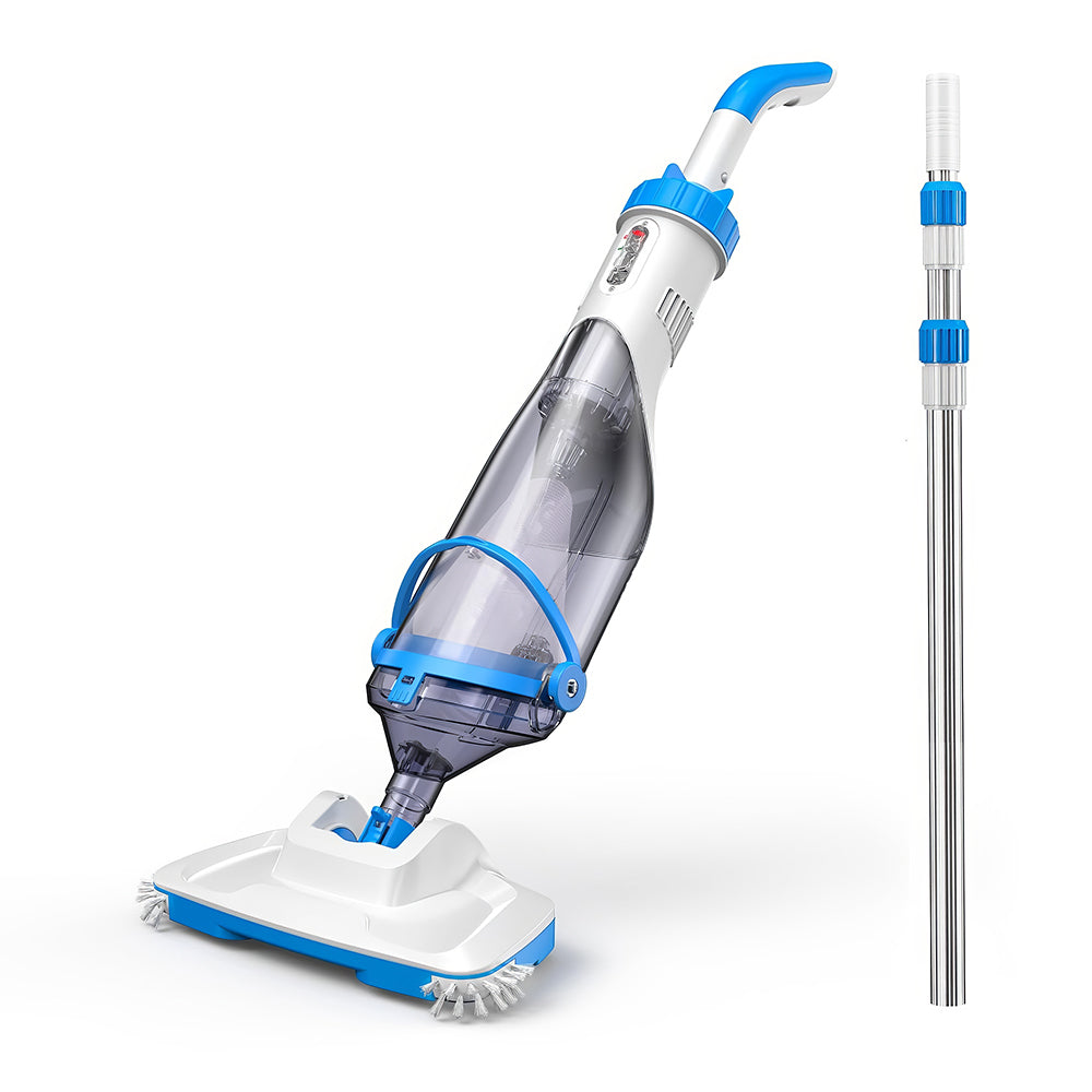 Cordless Pool Vacuum with Telescopic Pole and 60 Min Runtime